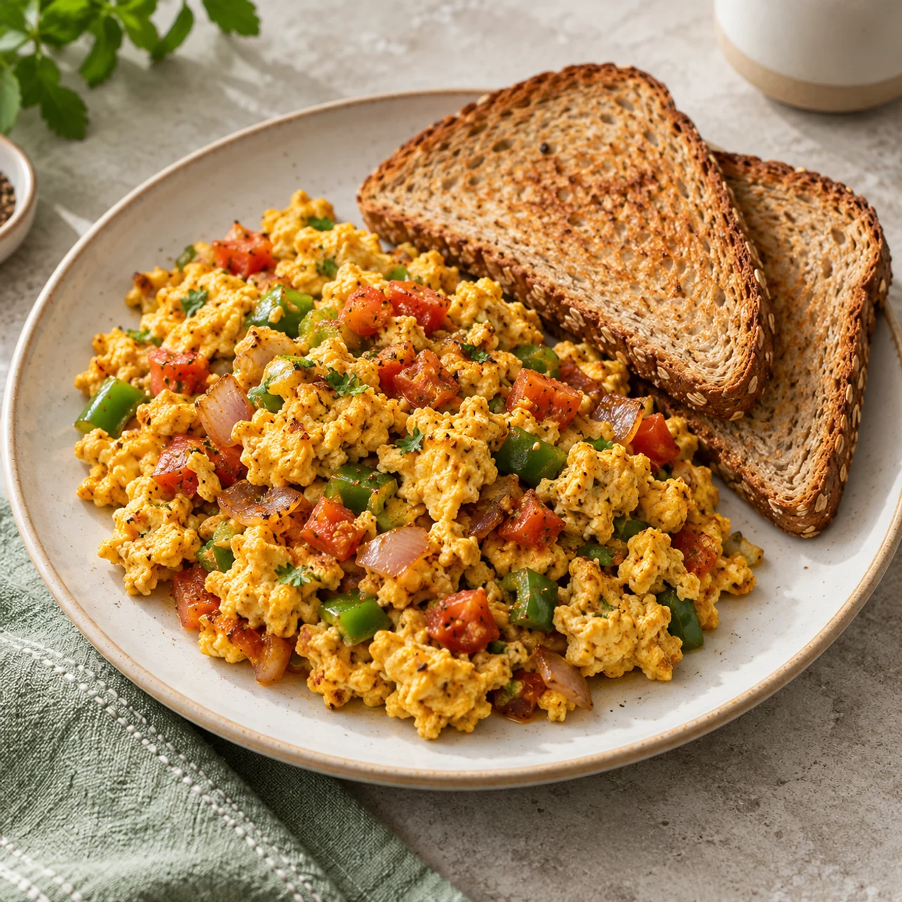 Masala Egg & Toast